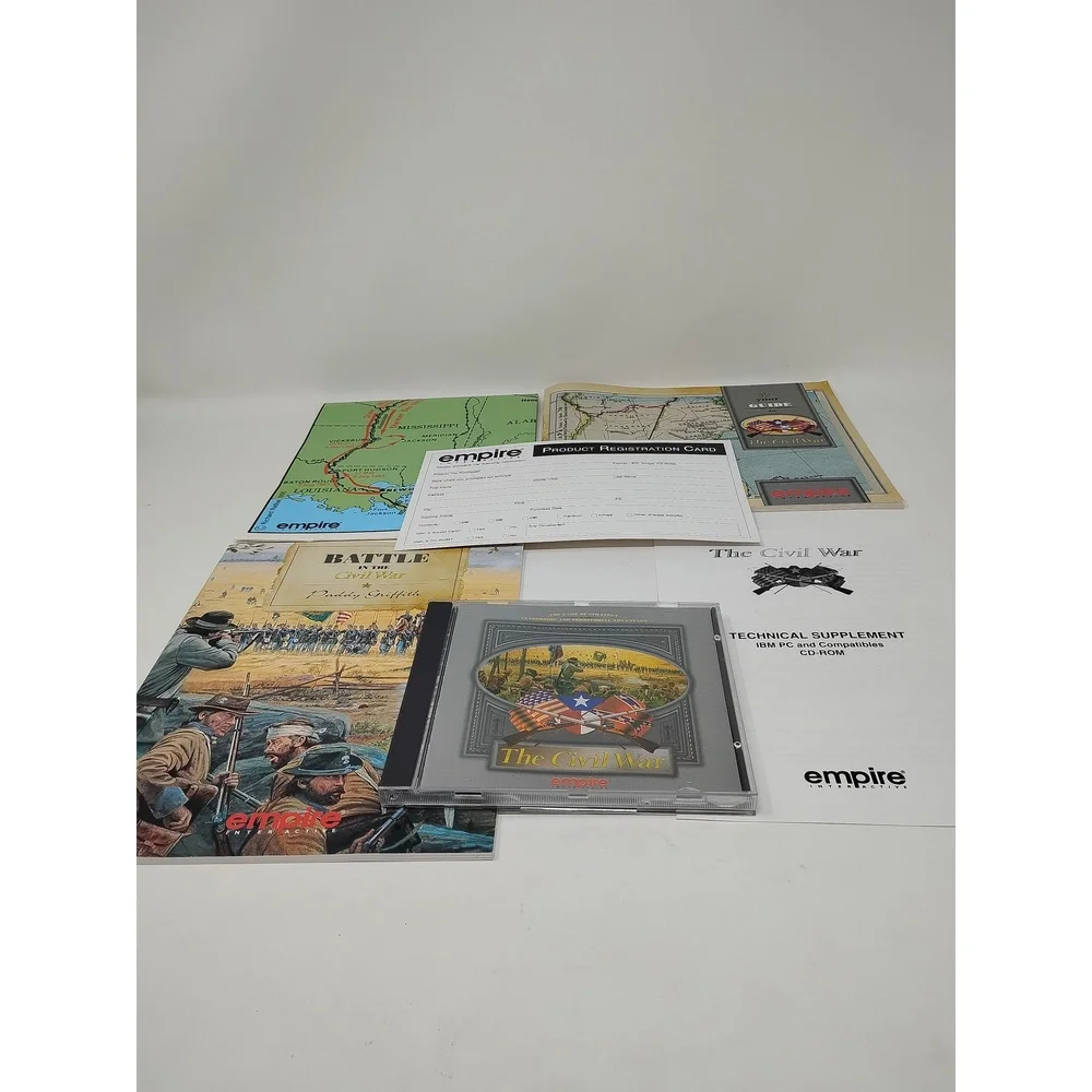 Vintage 1995 Empire Interactive The Civil War PC CD-ROM Big Box Game Strategy